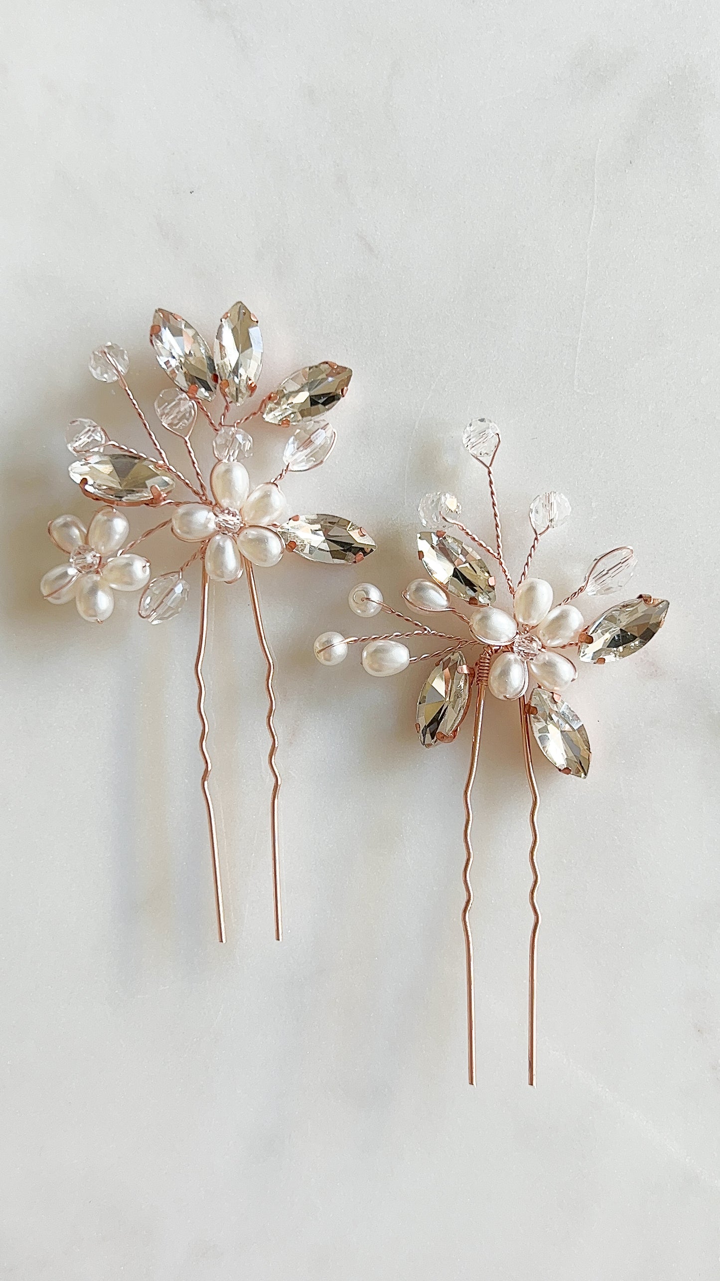 Pixie Hair Pins - Rose Gold