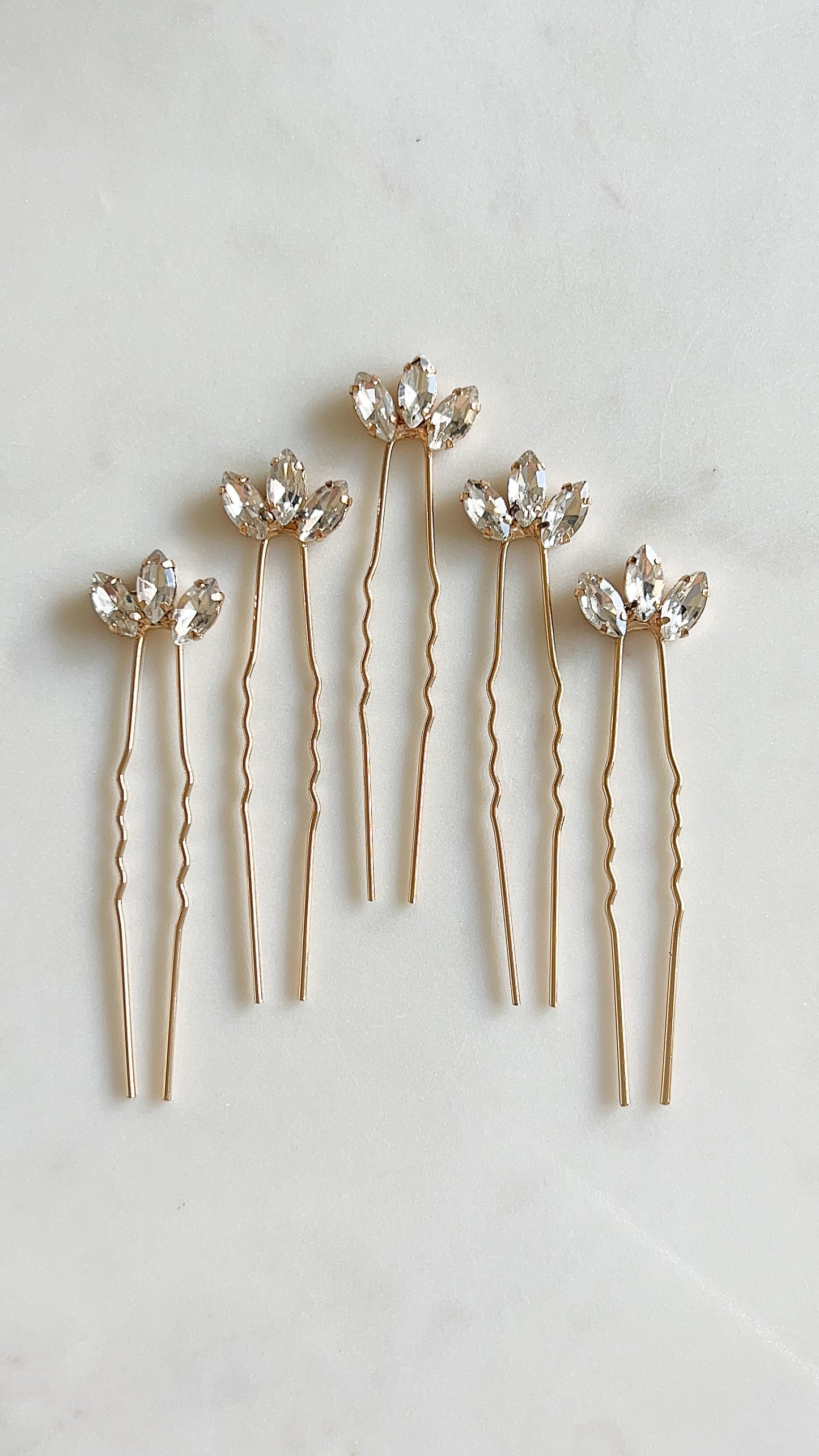 Georgia Hair Pins - Gold