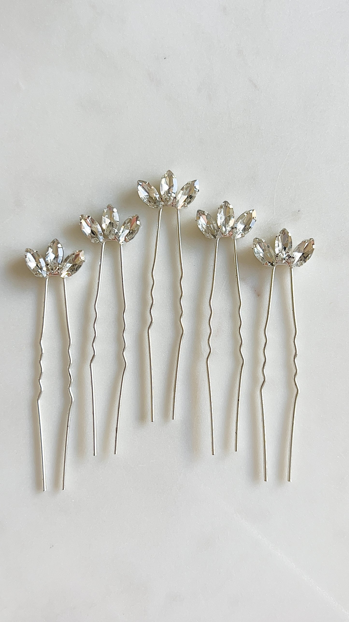 Georgia Hair Pins - Silver