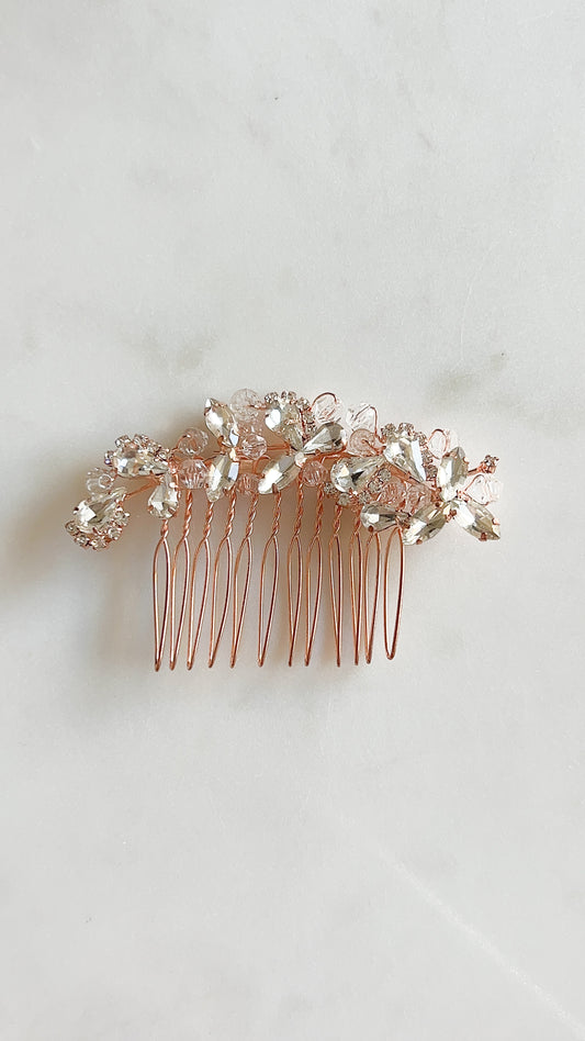 Aurora Hair Comb - Rose Gold