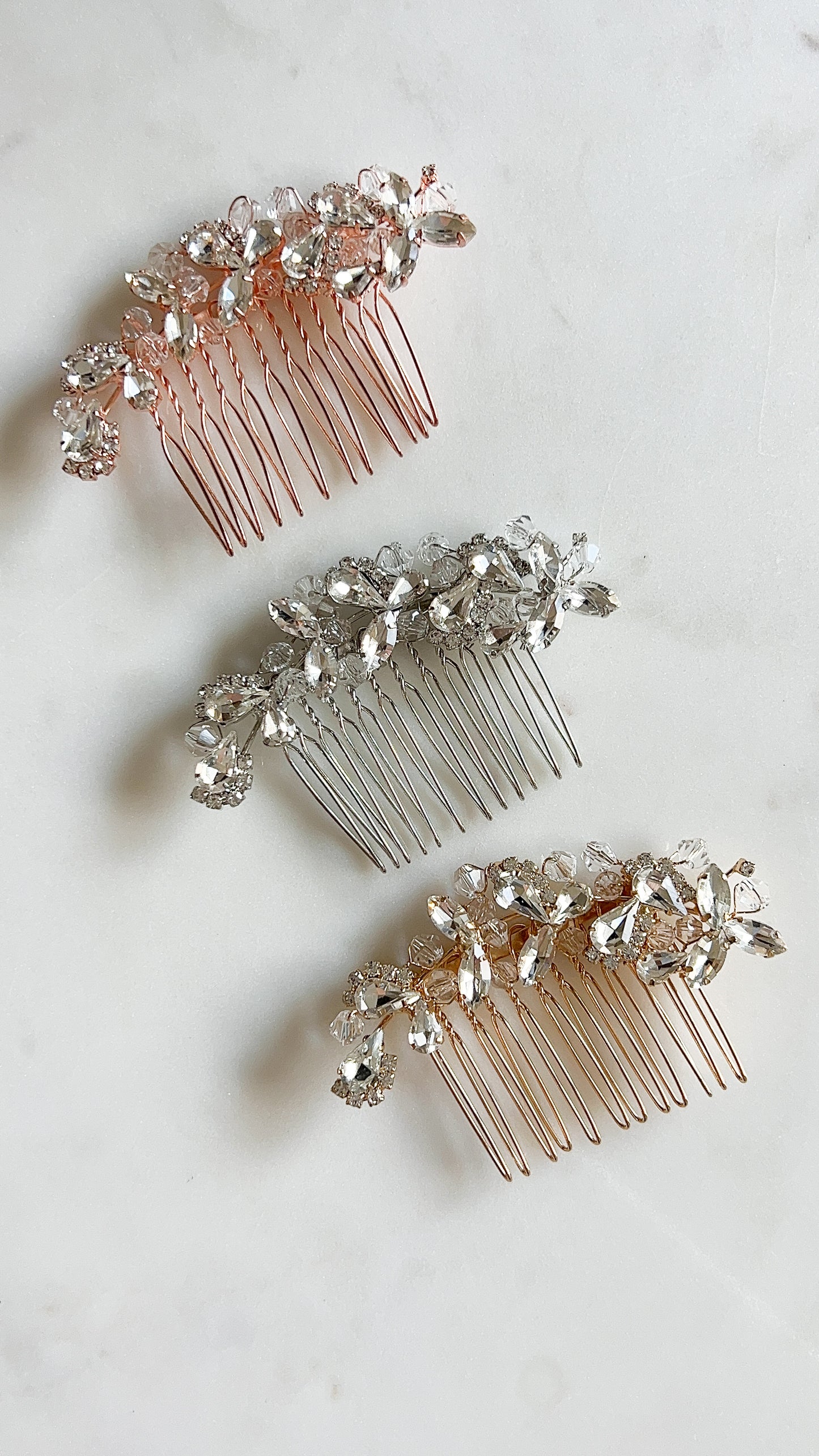 Aurora Hair Comb - Rose Gold