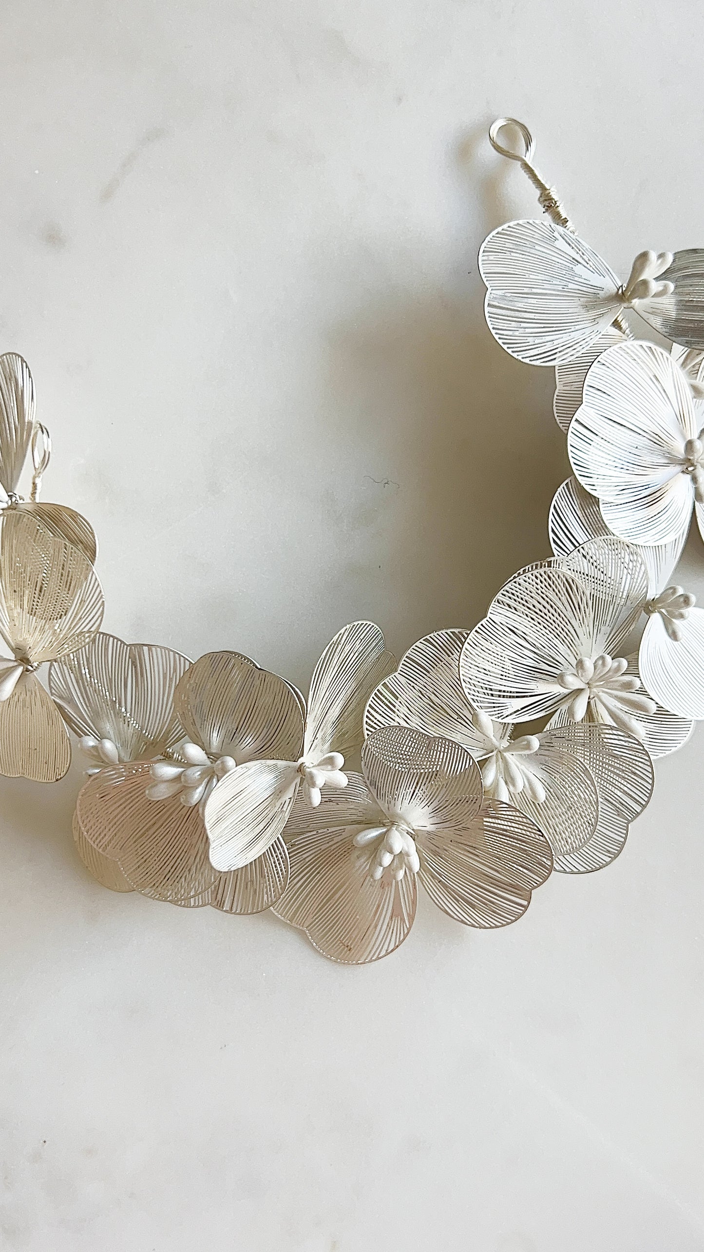 Posy Hair Vine - Silver