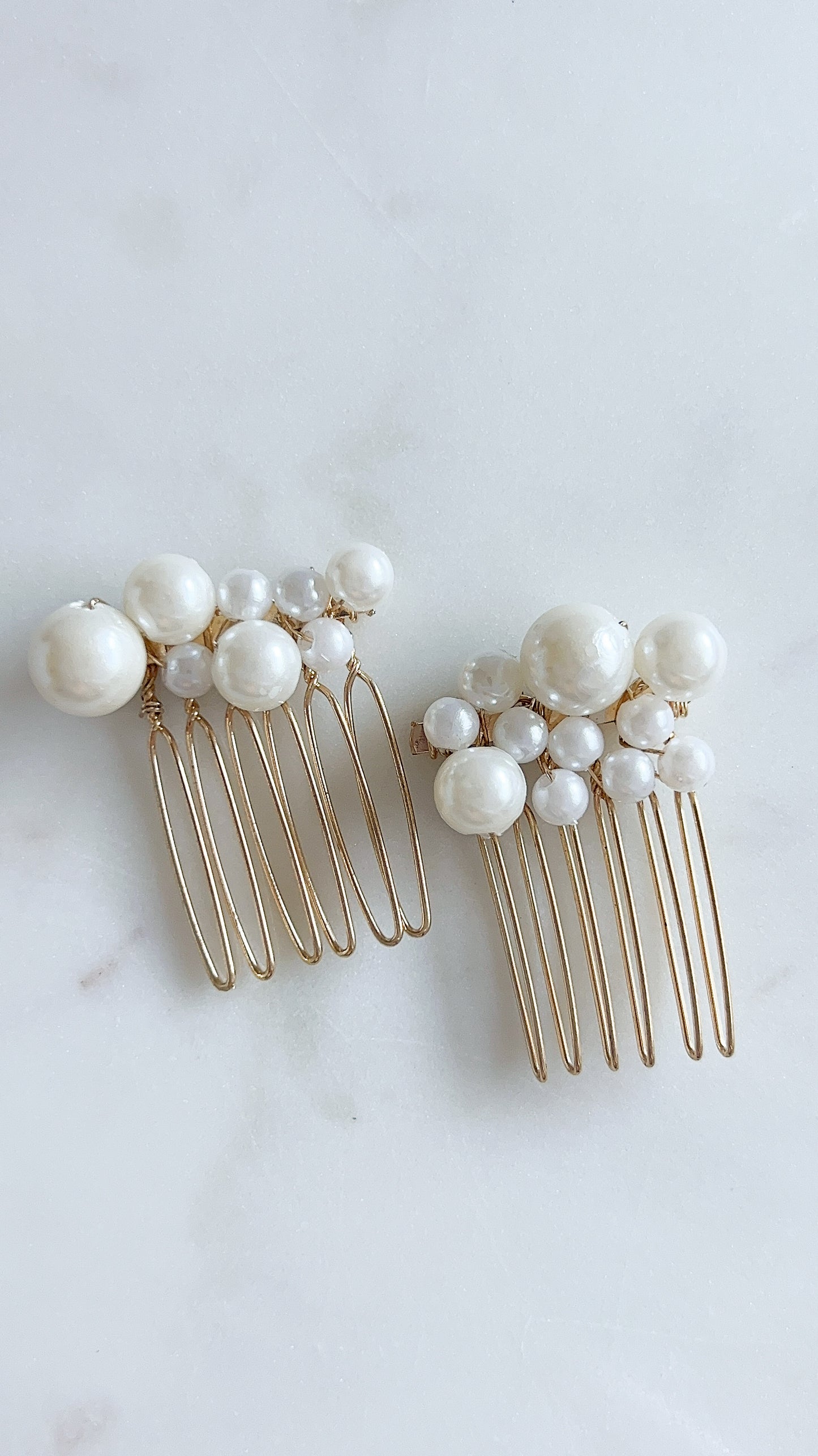 Hazel Pearl Hair Comb Set