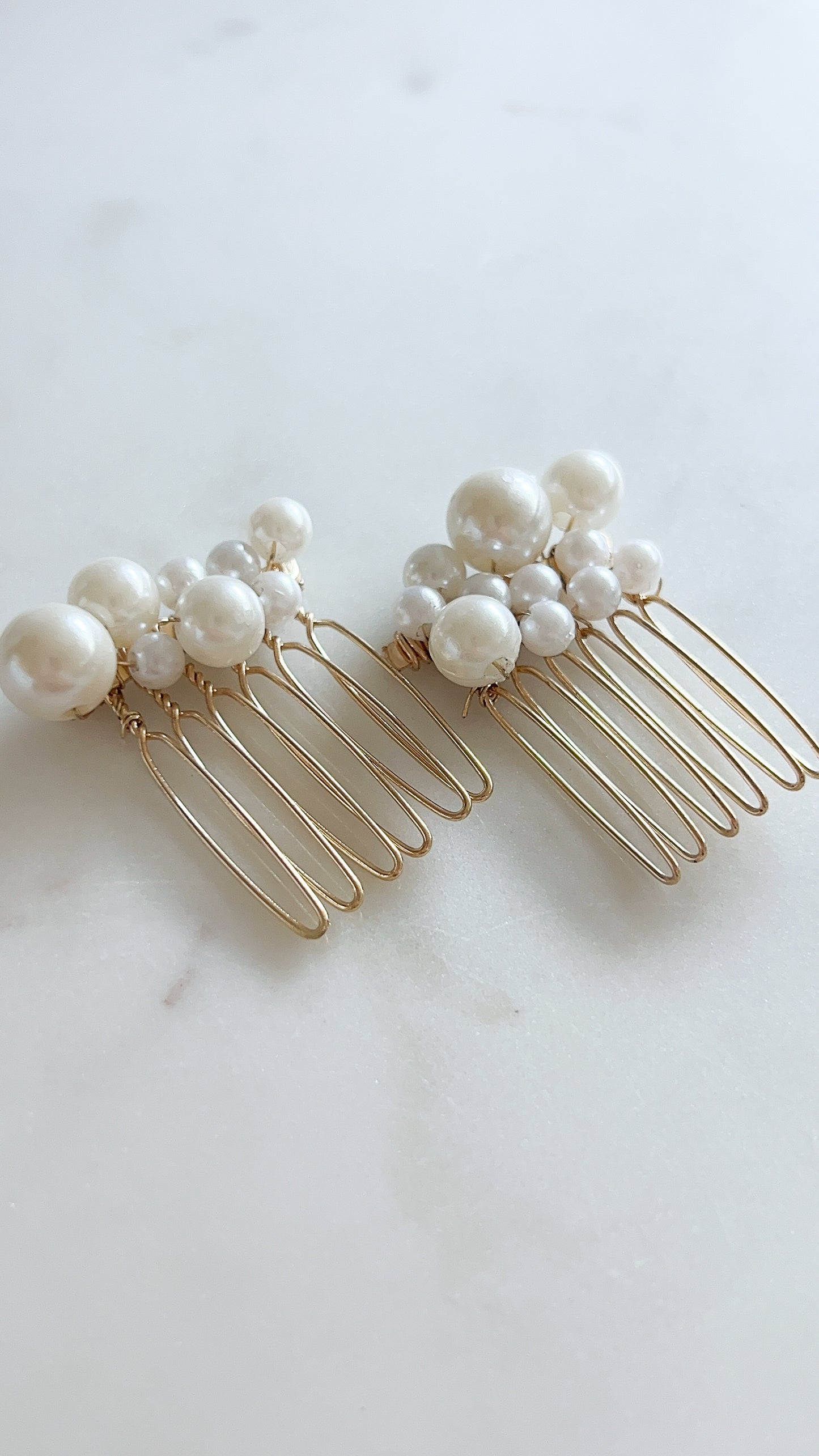 Hazel Pearl Hair Comb Set