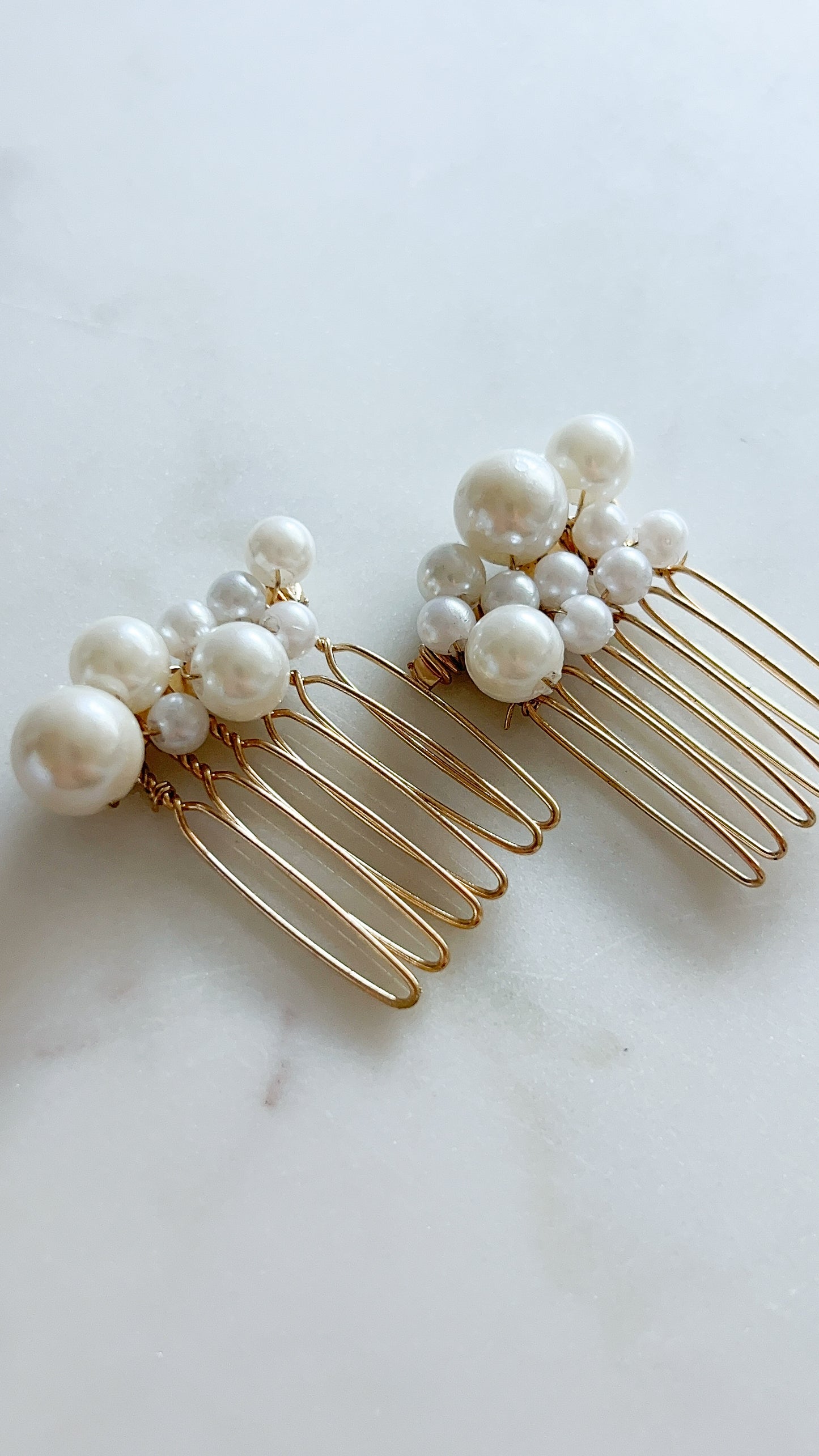 Hazel Pearl Hair Comb Set