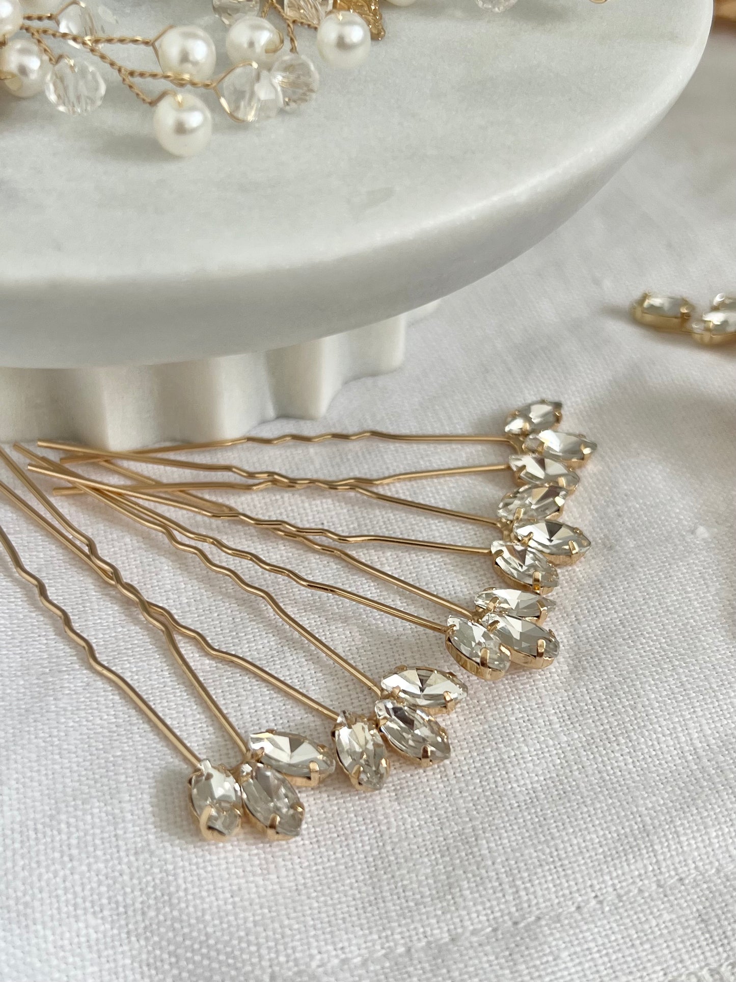 Georgia Hair Pins - Gold