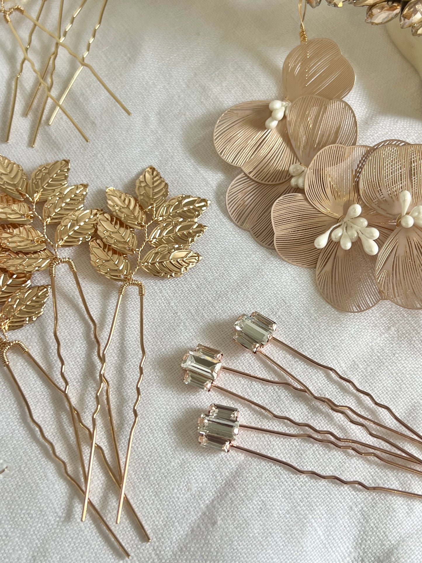 Gemma Gold Leaf Pins