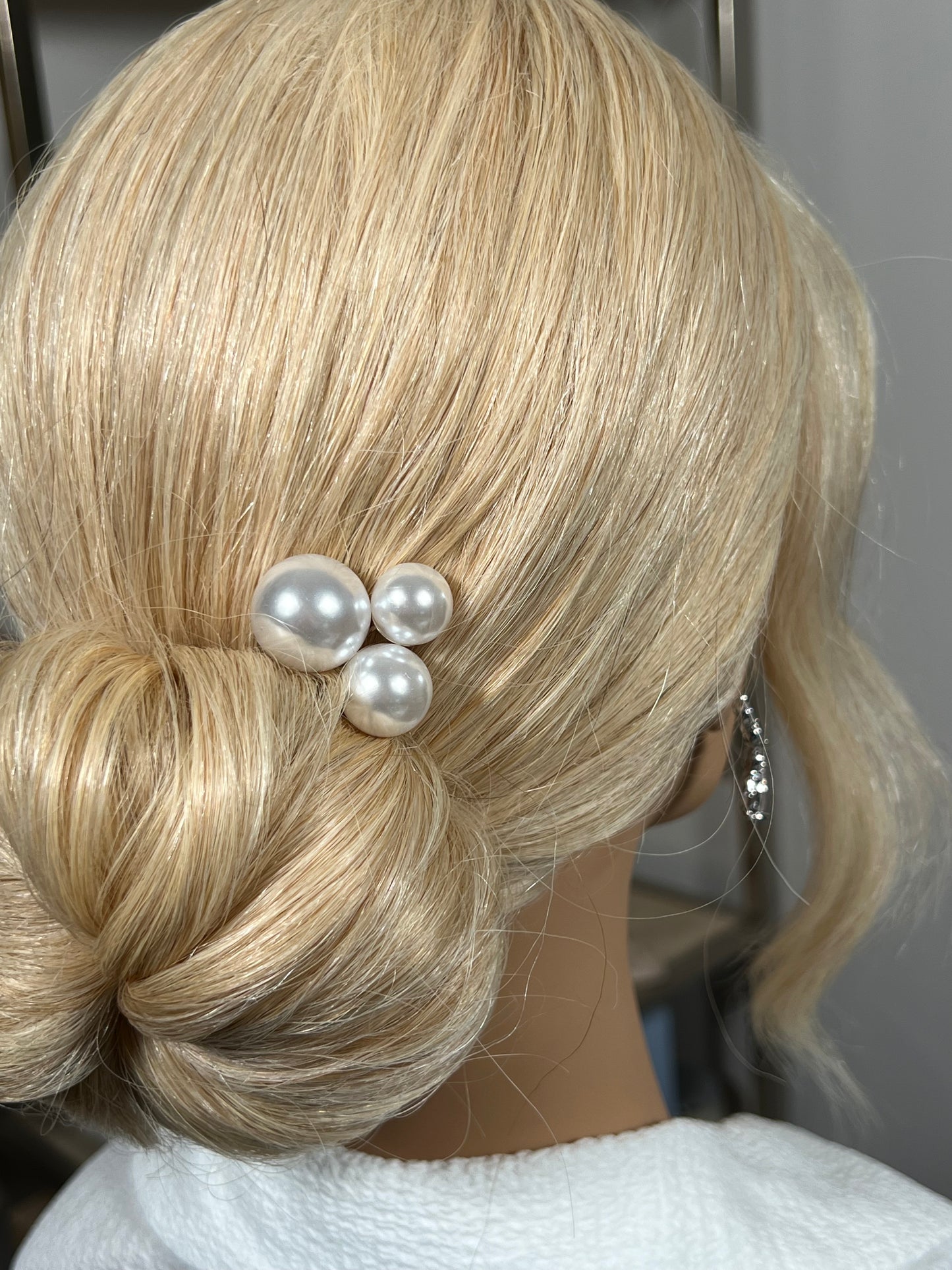 Ivy Pearl Hair Pins - Silver