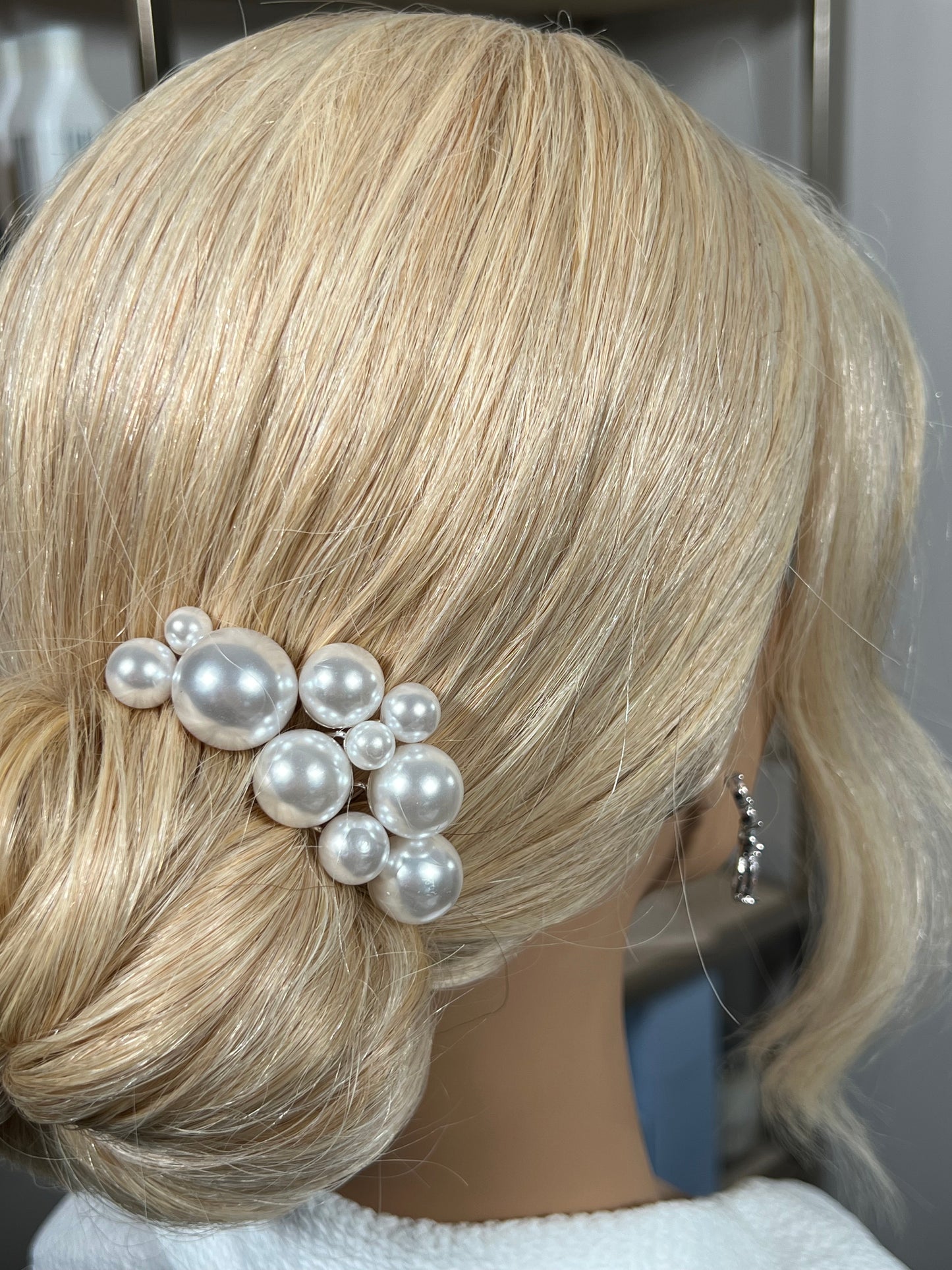 Ivy Pearl Hair Pins - Silver